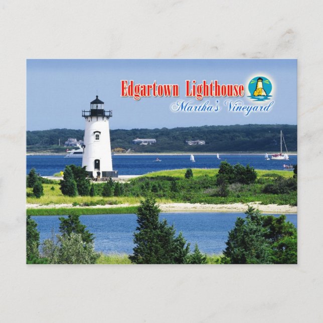 Carte Postale Edgartown Harbour Light, Martha's Vineyard, MA (Devant)
