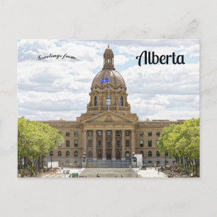 Carte Postale Édifice de l'Assemblée législative de l'Alberta Al