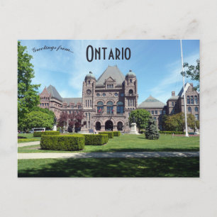 Carte Postale Édifice de l'Assemblée législative de l'Ontario On