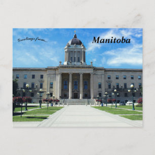 Carte Postale Édifice législatif du Manitoba Manitoba Canada