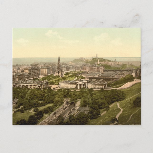 Carte Postale Édimbourg du château, Écosse (Devant)