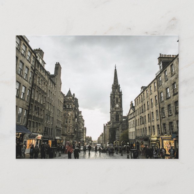 Carte Postale Edimbourg, Écosse, paysage urbain (Devant)