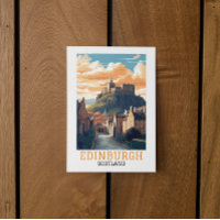 Edimbourg Scotland Castle Retro Vintage voyage