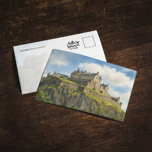 Carte postale Edinburgh Castle Scotland Watercolor