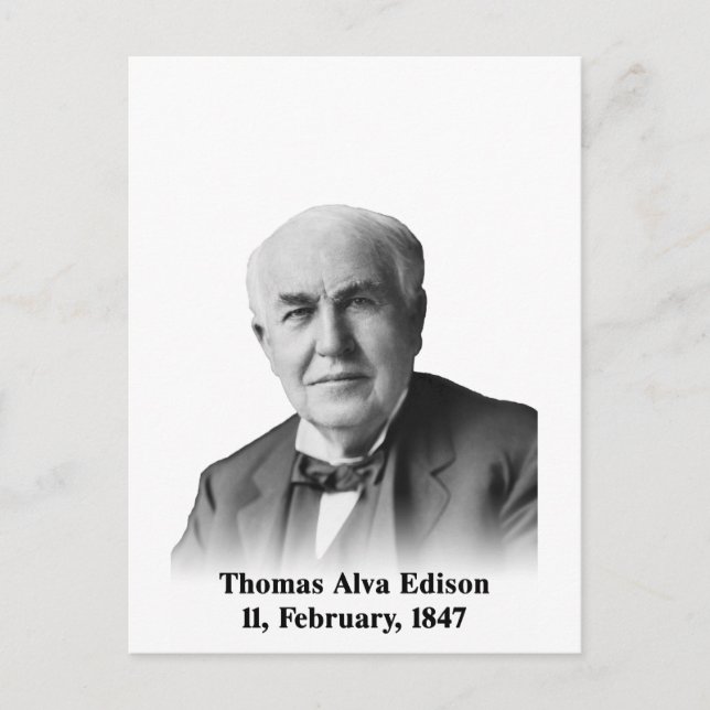 Carte postale Edison (Devant)