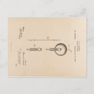 Carte Postale edison-brevet-light-bulb-postcard-u.s.