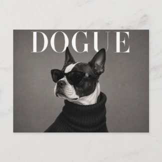 Carte Postale Éditorial de luxe sur le Boston Terrier