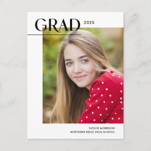 Carte Postale Éditorial Moderne 2024 Grad 1-Photo Graduation