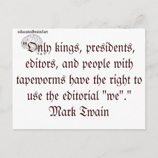 Carte Postale Editorial "nous"