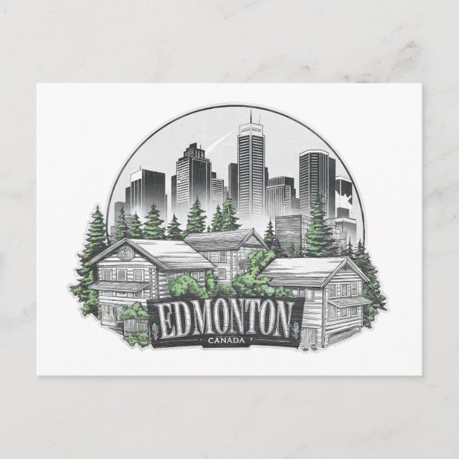 Carte Postale Edmonton City Canada (Devant)