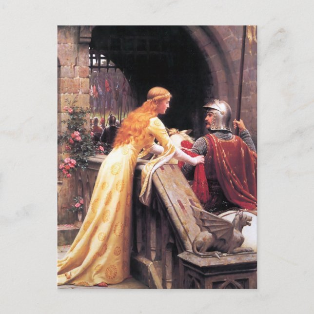 Carte Postale Edmund Blair Leighton - God Speed! (1900) (Devant)