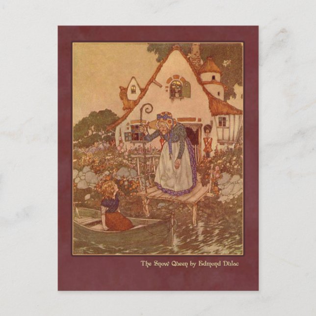 Carte Postale Edmund Dulac Illustration de The Snow Queen (Devant)
