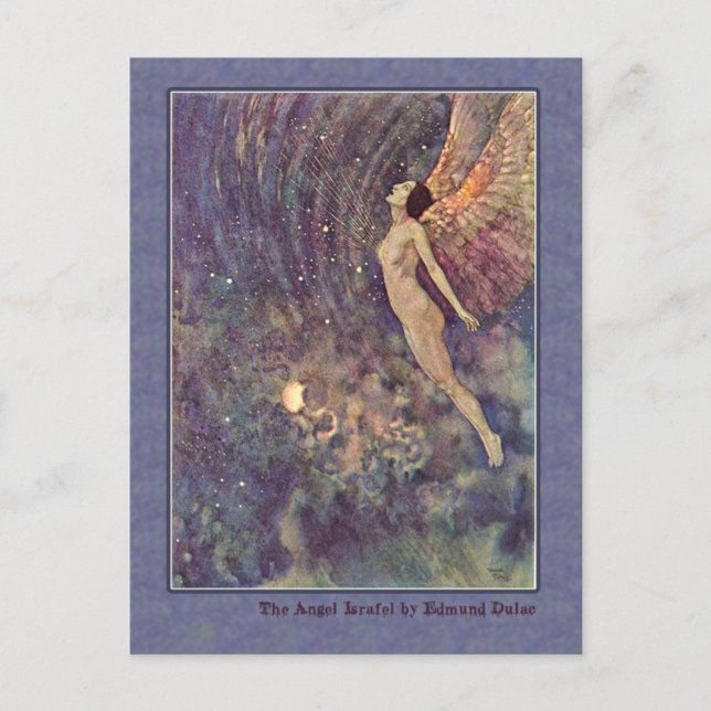 Carte Postale Edmund Dulac Illustre Edgar Allan Poe (Devant)