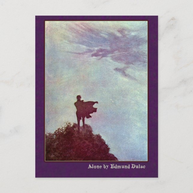 Carte Postale Edmund Dulac Illustre Edgar Allan Poe (Devant)