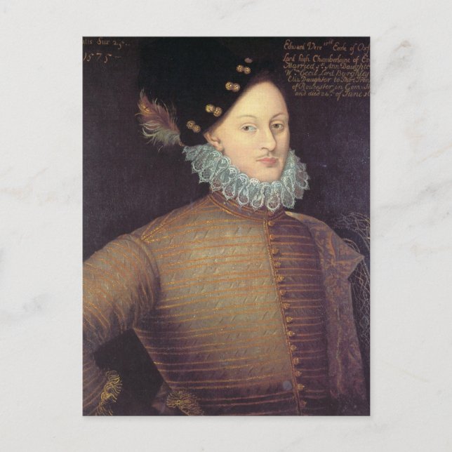 Carte Postale Edouard de Vere, 17ème comte d'Oxford (Devant)