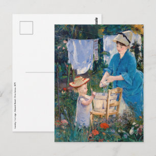 Carte Postale Edouard Manet - Blanchisserie