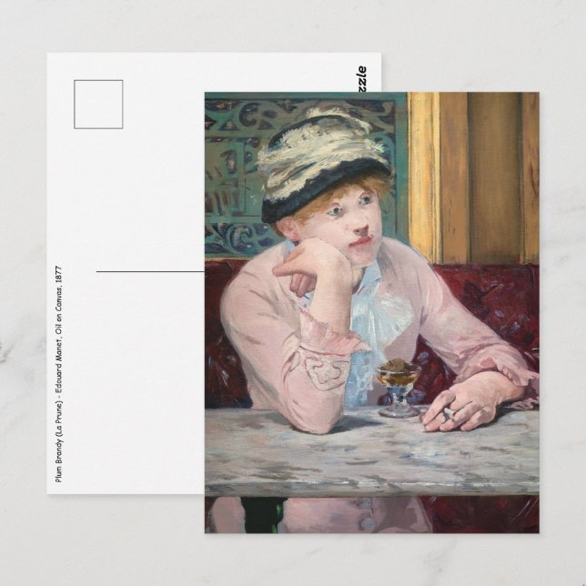Carte Postale Edouard Manet - Brandy de prune (Devant / Derrière)