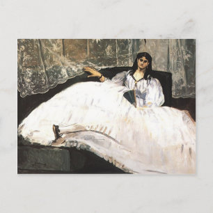 Carte Postale Edouard Manet - Dame avec ventilateur