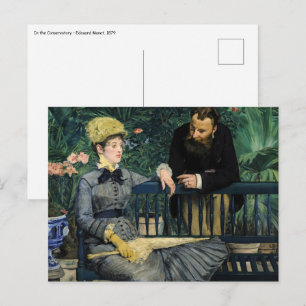 Carte Postale Edouard Manet - Dans la serre