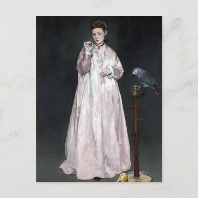Carte Postale Édouard Manet Jeune Dame en 1866 (Devant)
