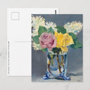 Carte Postale Edouard Manet - Lilacs et Rose