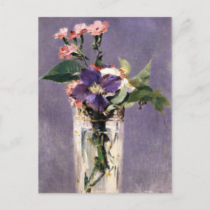 Carte Postale Edouard Manet - Pinks et Clematis,