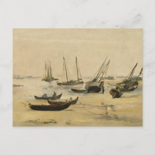 Carte Postale Edouard Manet Plage, Marée basse