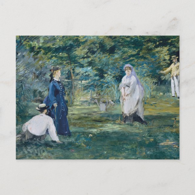 Carte Postale Edouard Manet - Un jeu de Croquet (Devant)