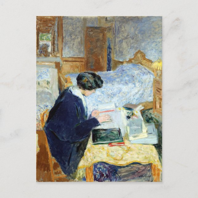 Carte Postale Edouard Vuillard Lucy Hessel Lecture (Devant)