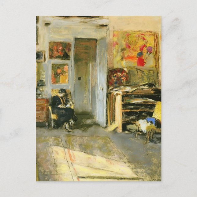 Carte Postale Edouard Vuillard : Madame Losse Hessel dans Studio (Devant)