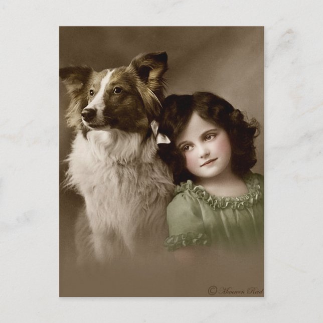 Carte postale édouardienne victorienne Sepia teint (Devant)