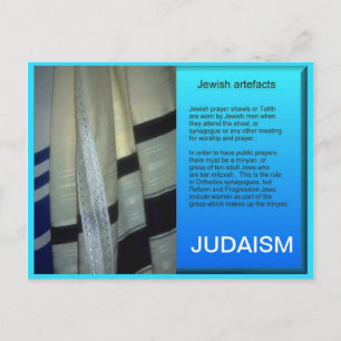 Carte Postale Éducation, Religion, Judaïsme, Artifacts juifs