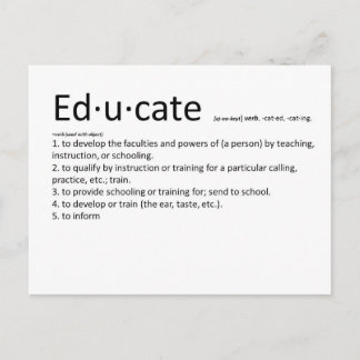 Carte Postale Éduquer