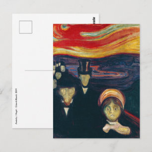 Carte Postale Edvard Munch - Anxiété