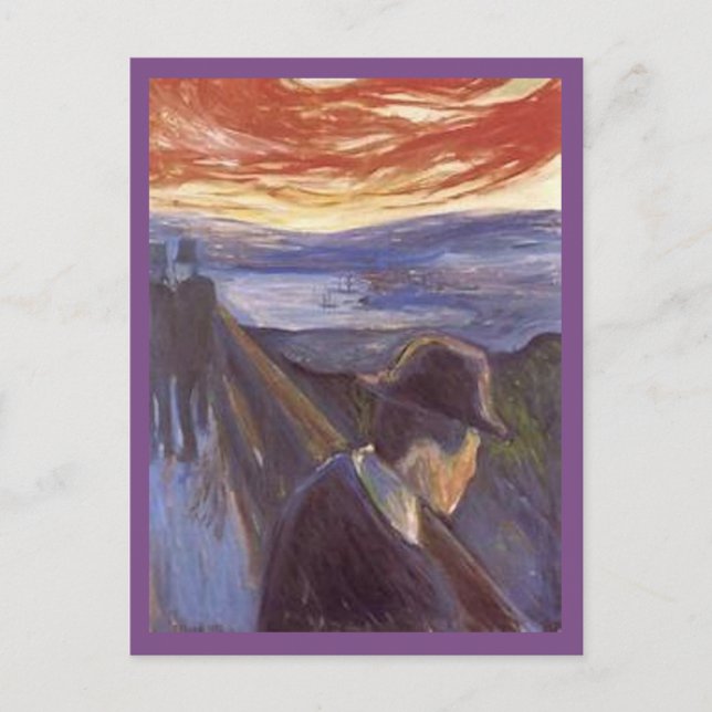 Carte Postale Edvard Munch, Despair (Devant)