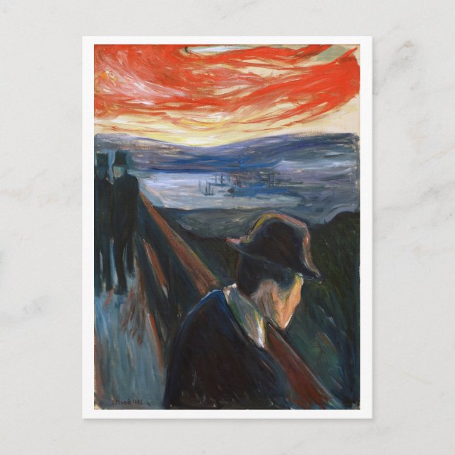 Carte Postale Edvard Munch Despair (Devant)