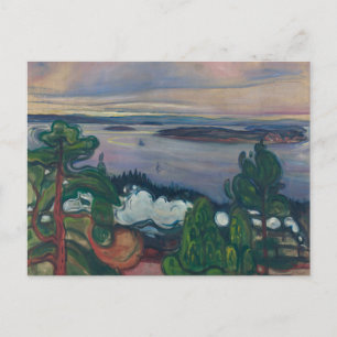 Carte Postale Edvard Munch - Fumée de train