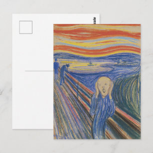 Carte Postale Edvard Munch Le Cri 1895 Impression d'art au paste