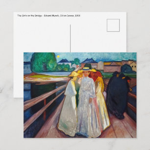Carte Postale Edvard Munch - Les filles sur le pont 1903