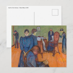 Carte Postale Edvard Munch - Mort dans la salle de tests v2