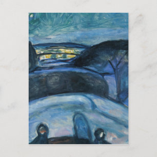 Carte Postale Edvard Munch - Nuit étoilée