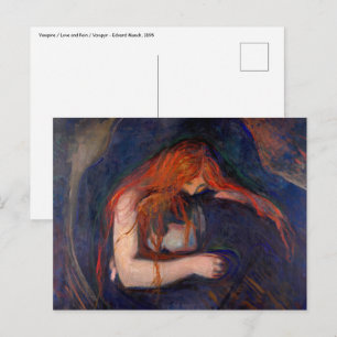 Carte Postale Edvard Munch - Vampire / Amour et douleur