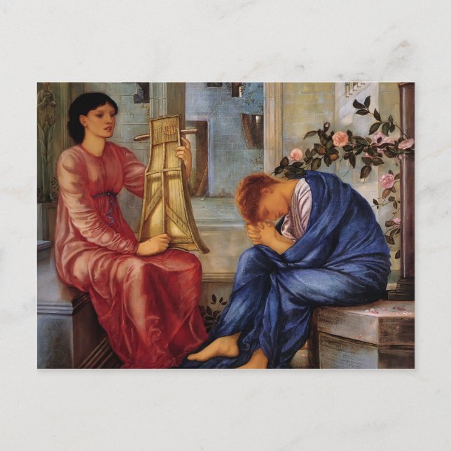 Carte Postale Edward Burne-Jones - La complainte (Devant)
