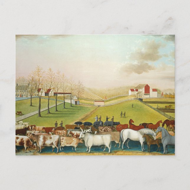 Carte Postale Edward Hicks - La ferme Cornell (Devant)