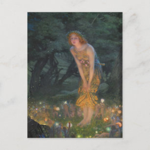 Carte Postale Edward Robert Hughes Midsummer Eve CC1101