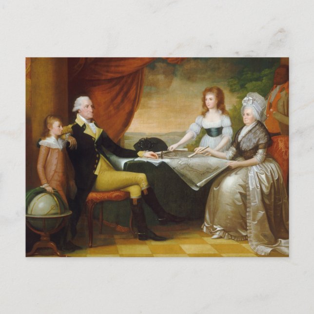 Carte Postale Edward Savage La Famille Washington (Devant)