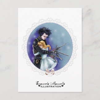 Carte postale Edward scissorhand