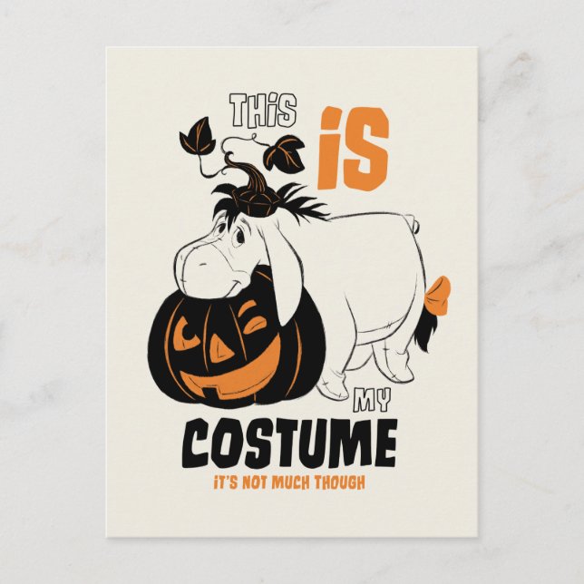 Carte Postale Eeyore | C'est mon costume (Devant)