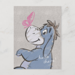 Carte Postale Eeyore Sketch - Hello There