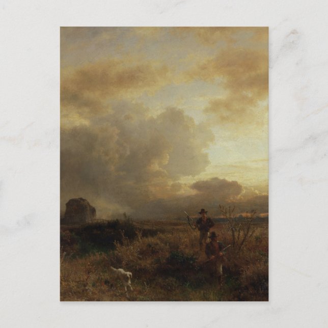 Carte Postale Effacement de l'orage dans la campagne, 1857 (Devant)
